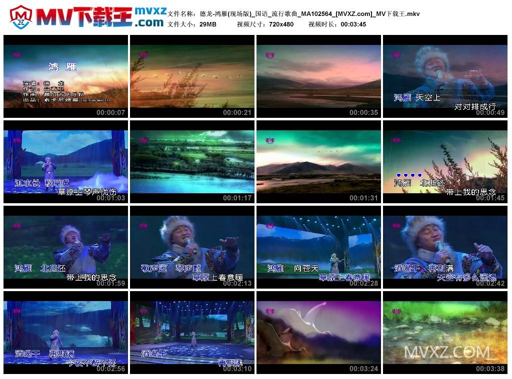 德龙-鸿雁(现场版)_国语_流行歌曲_MA102564